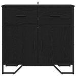 vidaXL Buffet avec tiroir Chêne noir 79 5 x 35 5 x 74 5 cm