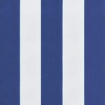vidaXL Coussin de banc de jardin Rayé Bleu et blanc 180 x 50 x 4 cm