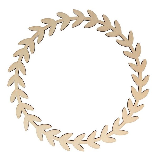 Forme en bois Silhouette Couronne 34 cm