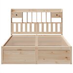 vidaXL Cadre de lit sans matelas 140x200 cm bois massif de pin