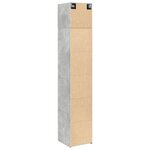 vidaXL Armoire de rangement mince gris béton 40x42 5x225 cm