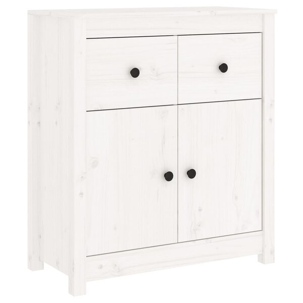 vidaXL Buffet blanc 70x35x80 cm bois massif de pin