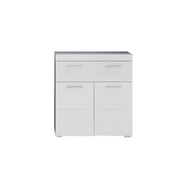 Trendteam Armoire de sol de salle de bain Amanda Blanc