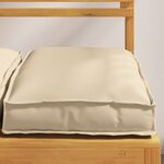 vidaXL Coussins Pallet pour Siège 2 Pièces Beige 40x40x8 cm Tissu Oxford