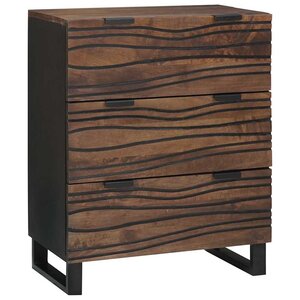 vidaXL Buffet Marron 60 x 33.5 x 75 cm Bois de manguier massif