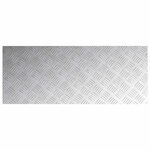 vidaXL Plaques à damier 4 Pièces Argent 100 x 40 cm Aluminium