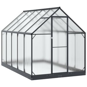 vidaXL Serre de jardin avec porte Anthracite 183 5 x 303 5 x 207 cm