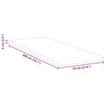 vidaXL Coussins de Matelas Blanc 70 x 200 cm