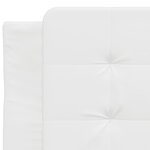 vidaXL Cadre de lit avec tête de lit Blanc 90x200 cm Similicuir