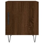 vidaXL Tables de chevet 2Pièces chêne marron 40x40x50cm bois d'ingénierie