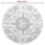 vidaXL Tapis d'extérieur bleu clair Ø200 cm PP
