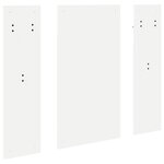 vidaXL Porte-manteau mural Blanc 96 x 1 5 x 90 cm Bois d'ingénierie