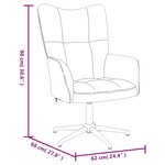 vidaXL Chaise de relaxation avec tabouret Noir Velours