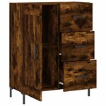 vidaXL Buffet chêne fumé 69 5x34x90 cm bois d'ingénierie