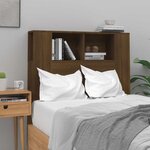 vidaXL Armoire de tête de lit Chêne marron 100x18 5x102 5 cm