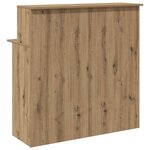 vidaXL Bureau réception chêne artisanal 100x50x103 5cm bois ingénierie