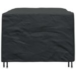 vidaXL Housse pour mobilier d'extérieur Noir 180 x 120 x 74 cm 210D