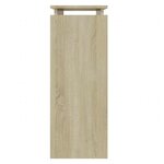 vidaXL Table console chêne sonoma 80x30x80 cm bois d'ingénierie