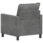 vidaXL Canapé Gris foncé 76 x 81 x 87 5 cm Velours