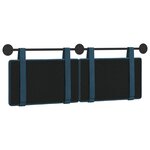 vidaXL Tête de lit suspendue Bleu Velours