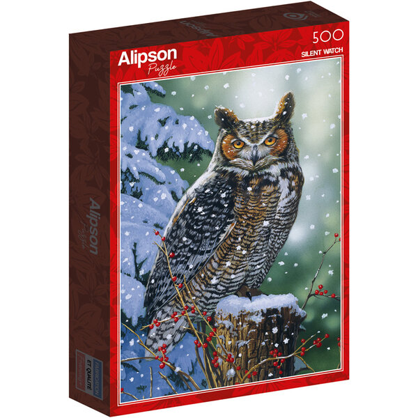 Puzzle 500 Pièces Hibou En Hiver