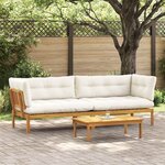 vidaXL Unité du canapé en palette de jardin 2 Pièce