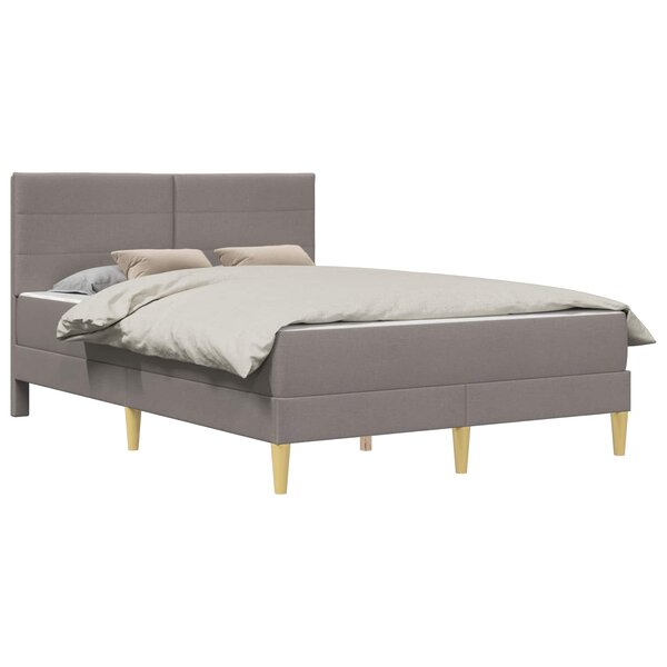 vidaXL Cadre de lit Taupe 120 x 200 cm Polyester