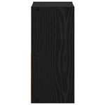 vidaXL Table de chevet avec tiroir Chêne noir 25 5 x 22 x 49 5 cm