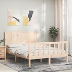 vidaXL Cadre de lit sans matelas 120x200 cm bois de pin massif