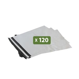 Pack and Move - Lot 120 enveloppes pour expédition - 27 x 30 cm - Fermeture adhésive - Opaques  étanches et indéchirables