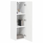 vidaXL Meuble TV mural Blanc 30 x 31 x 100 cm Bois d'ingénierie