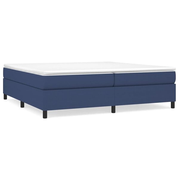 vidaXL Cadre de lit Bleu 200x200 cm Tissu