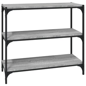 vidaXL Bibliothèque Sonoma gris 80x33x70 5 cm Bois d'ingénierie acier