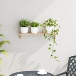 Etagère murale vidaXL 62x10x12 5 cm en bois massif noyer