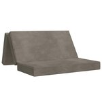 vidaXL Canapé-lit pliable 200 x 67 x 45 cm Gris clair