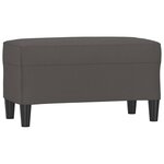 vidaXL Banc Gris 70x35x41 cm Similicuir