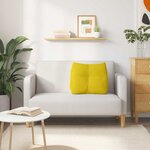 vidaXL Coussin de Dos Jaune 60 x 24 x 50 cm Velours