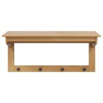 vidaXL Porte-manteau HILL Marron miel 90 x 35 x 41 5 cm Pin massif