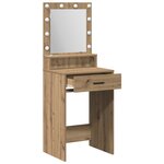 vidaXL Coiffeuse chêne artisanal 50 x 41 x 135 cm Bois d'ingénierie