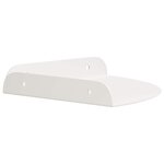 vidaXL Étagère Flottante d'Angle 2 pc Blanc 18 x 18 x 2 cm