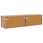 vidaXL Meubles TV Montage mural 2 Pièces Chêne artisanal 60 x 30 x 30 cm