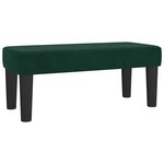 vidaXL Sommier à lattes de lit avec matelas Vert foncé 90x200 cm