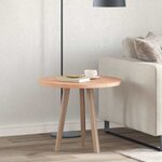 vidaXL Plateau de table Autre Marron clair Ø 60 x 2.5 cm Chêne massif
