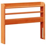 vidaXL Cadre de lit sans matelas cire marron 90x190 cm bois pin massif