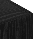 vidaXL Cabinet de Bureau Chêne noir 60 x 32 x 115 cm Bois d'ingénierie