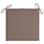 vidaXL Chaises de jardin avec coussins lot de 8 Bois d'acacia solide