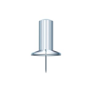 Boîte De 25 Épingles Papic - Hauteur De Pointe 7mm - 10mm De Diamètre - Cristal Translucide - Exacompta