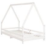 vidaXL Cadre de lit pour enfants blanc 90x190 cm bois de pin massif