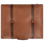 vidaXL Tabouret de rangement 40 cm marron pâle similicuir