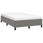 vidaXL Cadre de lit sans matelas gris foncé 120x190 cm tissu